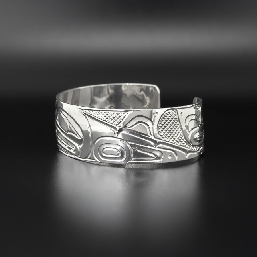 Killerwhale Pod - Silver Bracelet