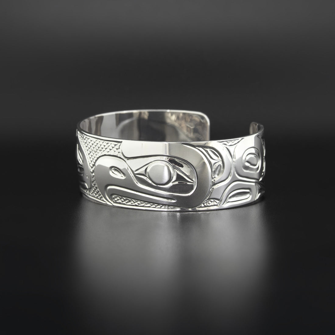Raven and Eagle - Silver Bracelet