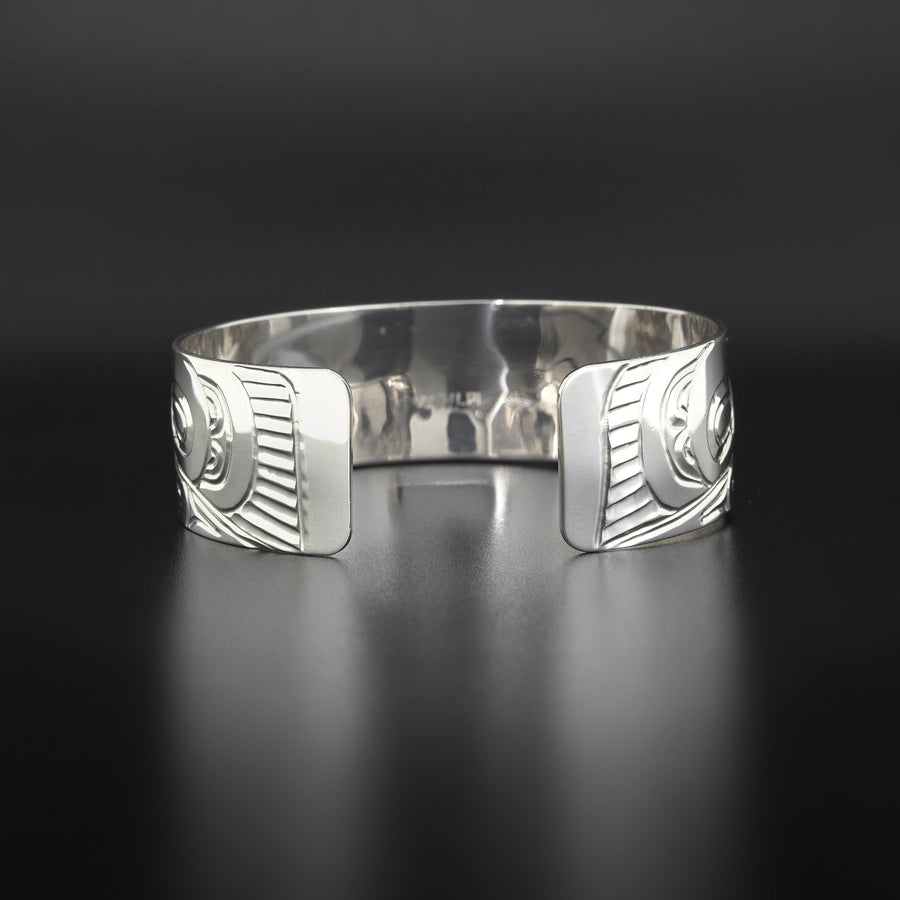 Raven and Eagle - Silver Bracelet