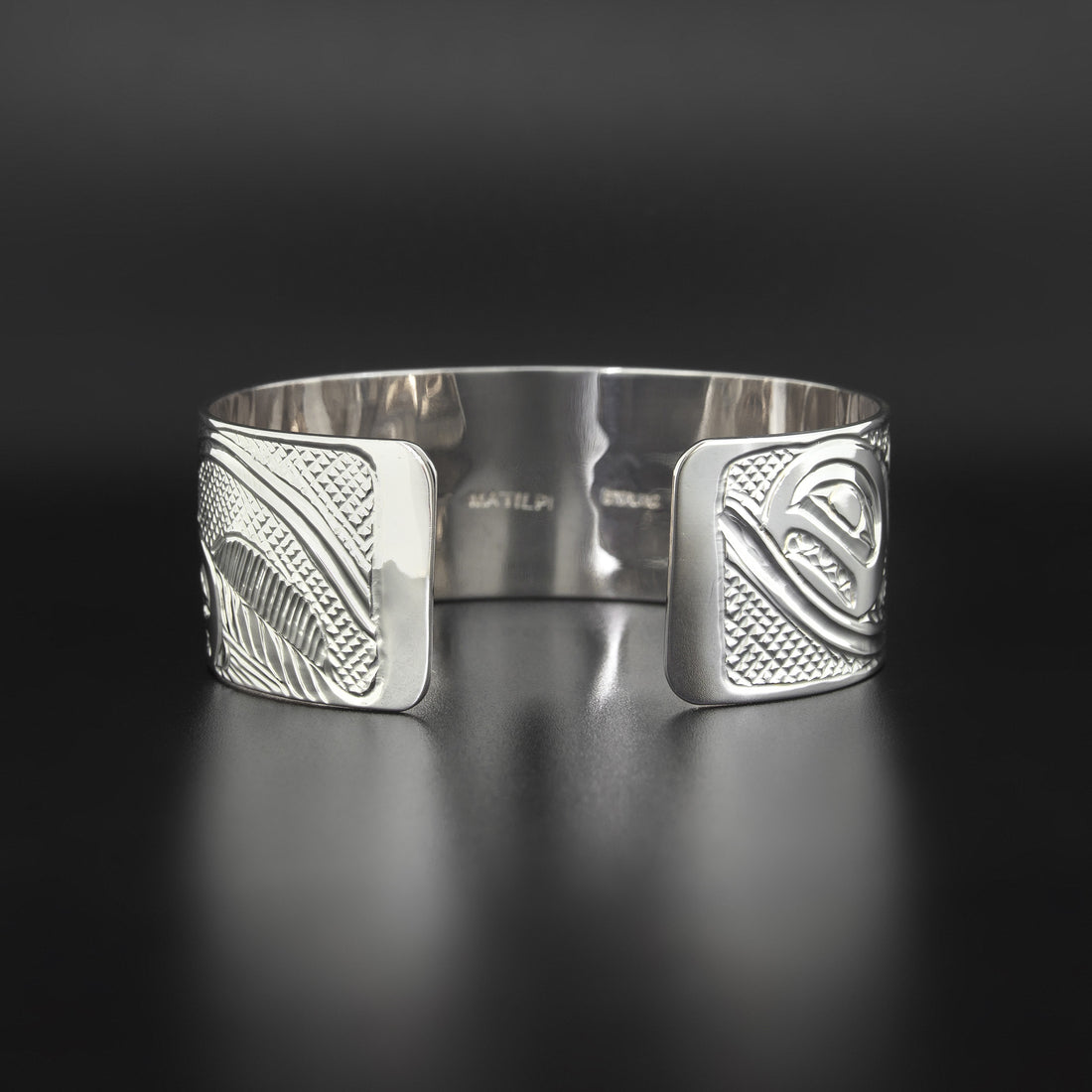 Swimming Salmon - Silver Bracelet