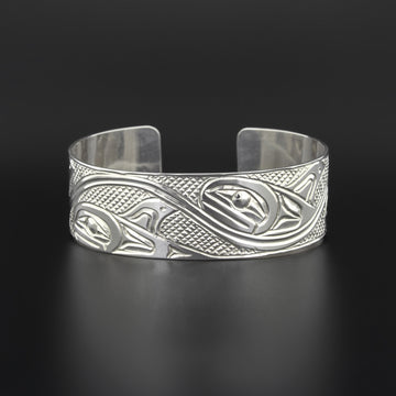 Pod of Whales - Silver Bracelet