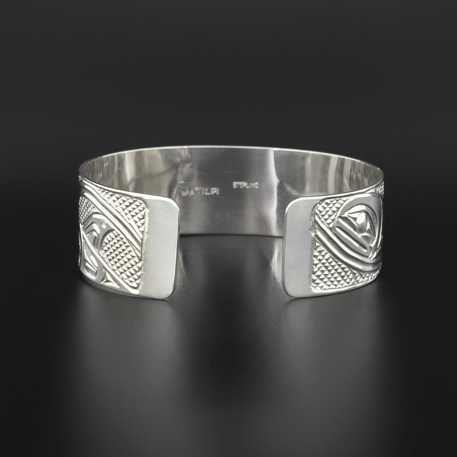 Pod of Whales - Silver Bracelet