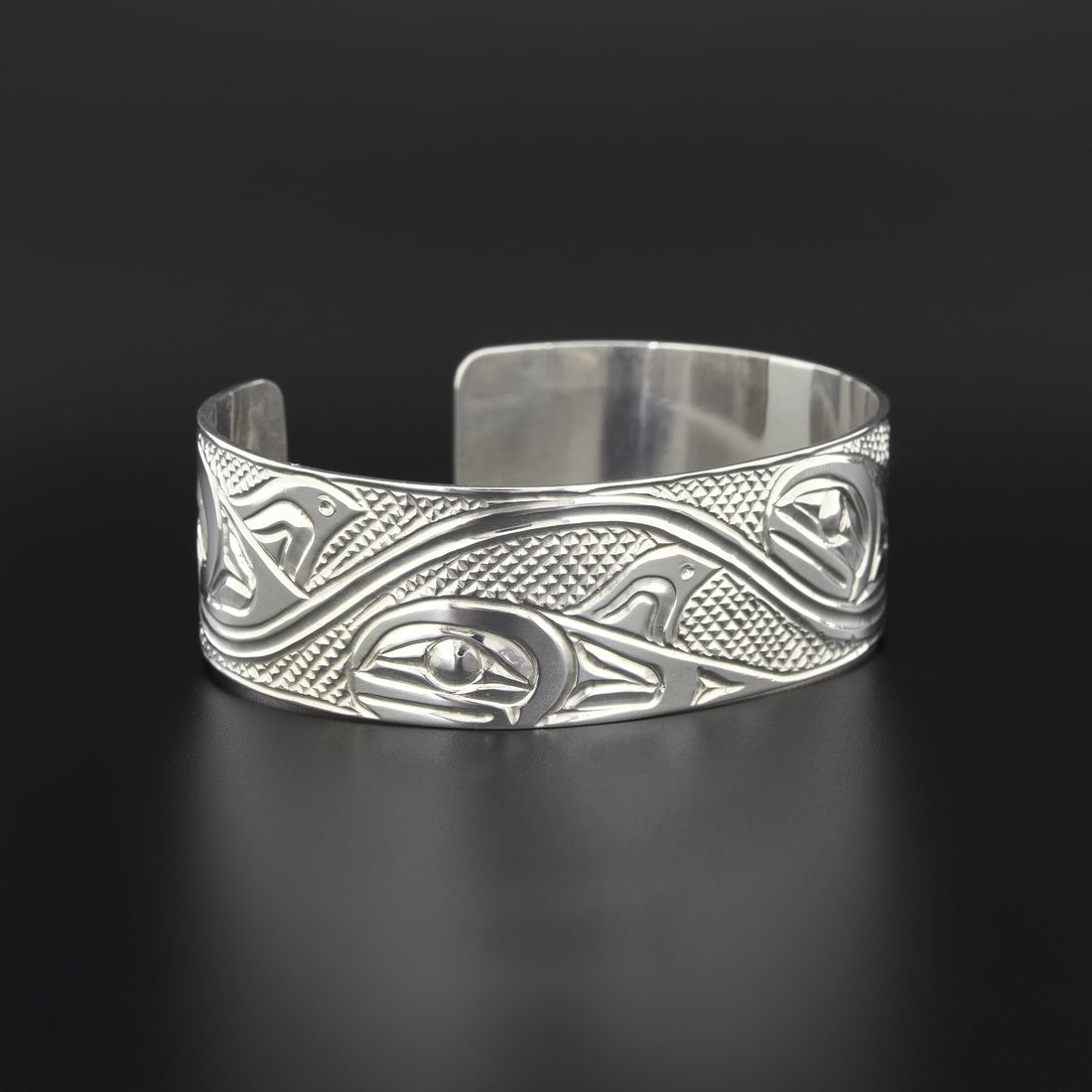Pod of Whales - Silver Bracelet