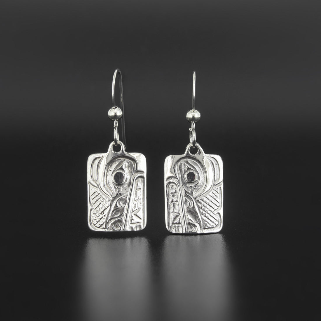 Wolf - Silver Earrings