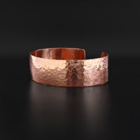 Hammered Copper Bracelet (Long) - 3/4" Wide