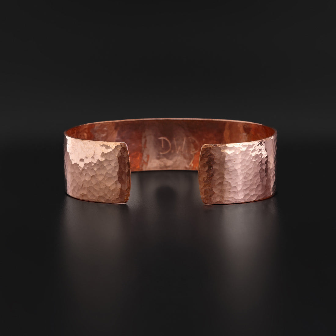 Hammered Copper Bracelet (Long) - 3/4" Wide