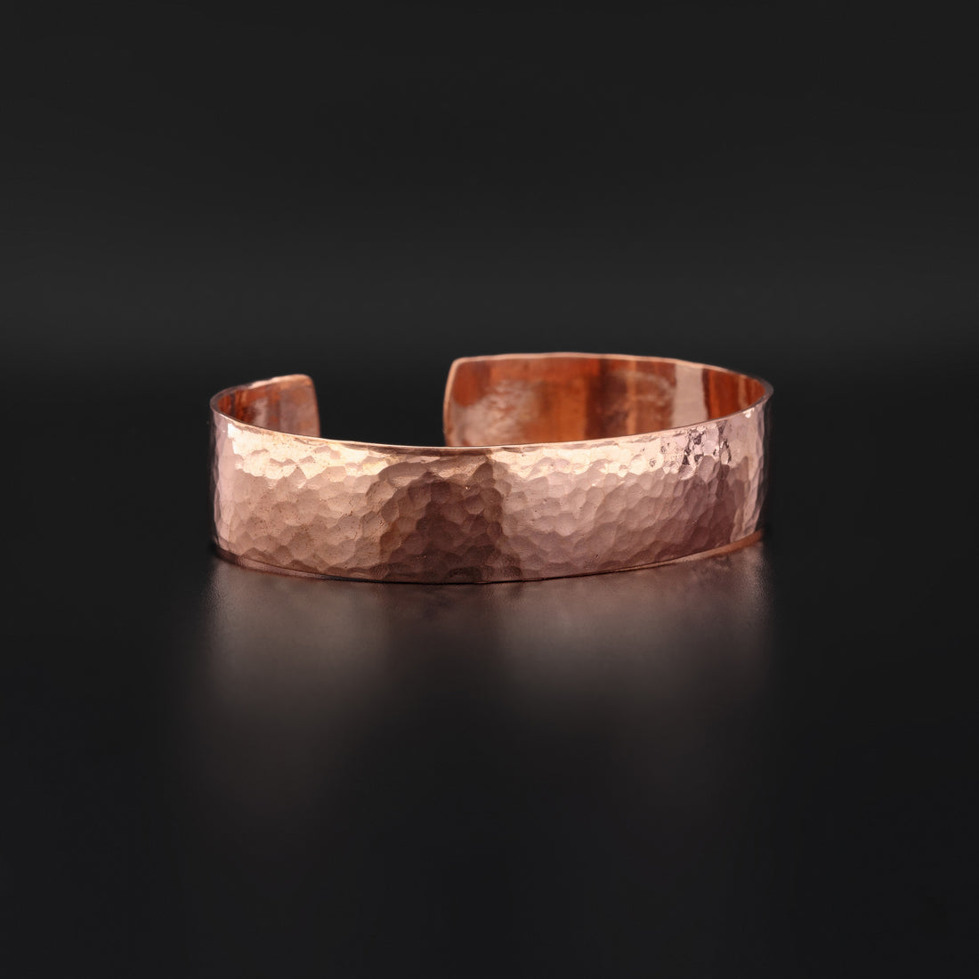 Hammered Copper Bracelet - 1/2" Wide