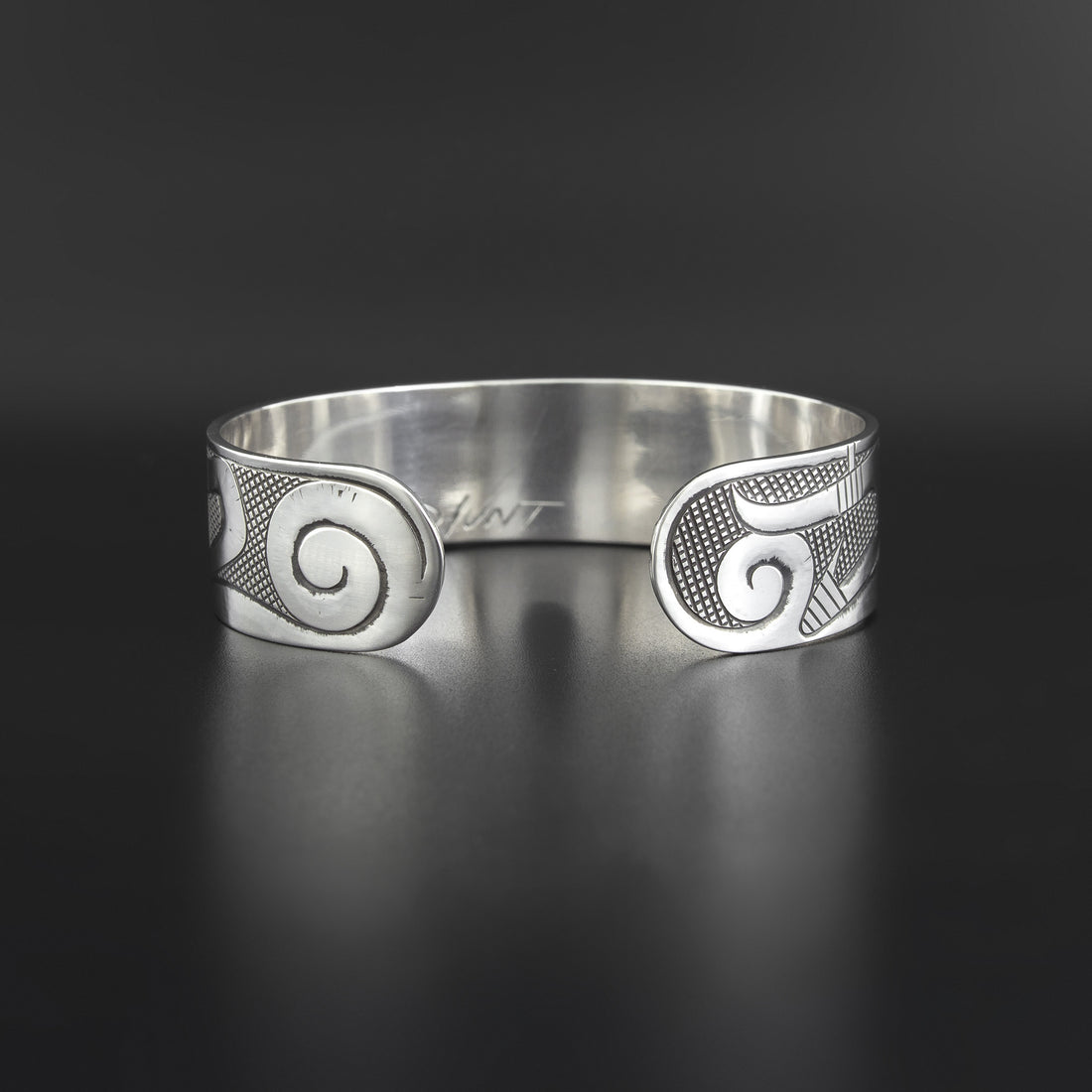 Halibut Hooks - Silver Bracelet