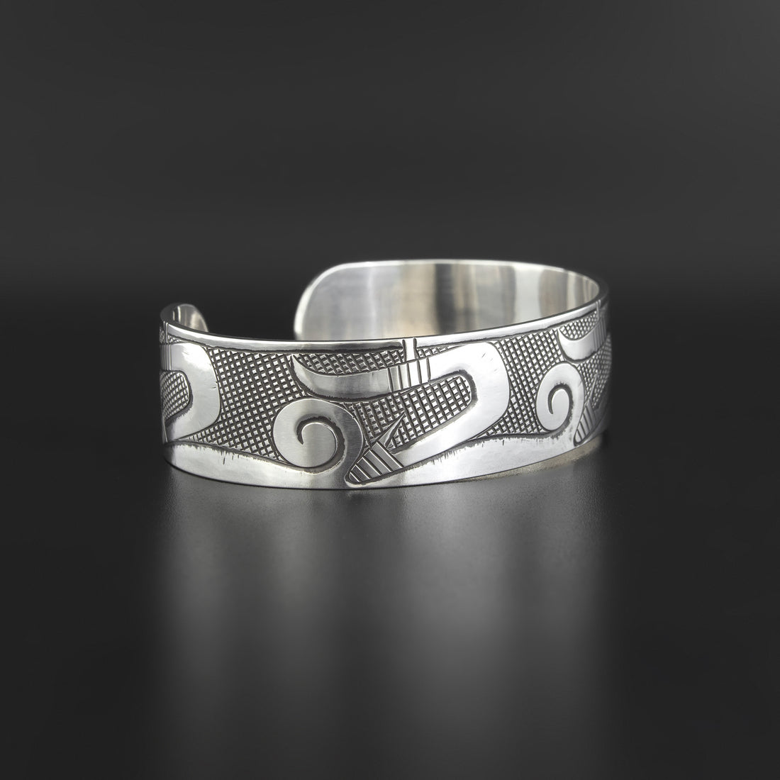 Halibut Hooks - Silver Bracelet