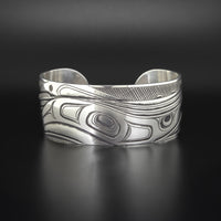 Humpback Breaching - Silver Bracelet