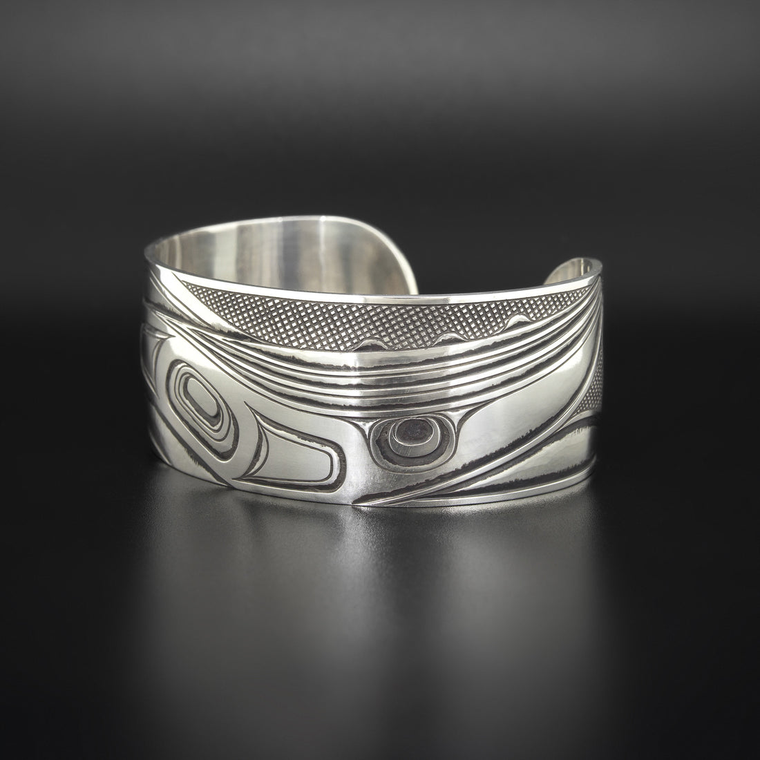 Humpback Breaching - Silver Bracelet