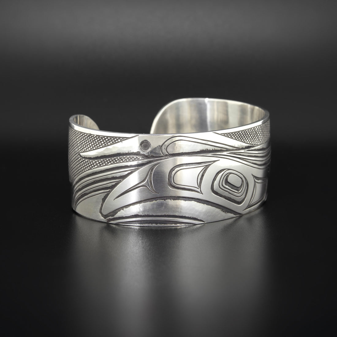Humpback Breaching - Silver Bracelet