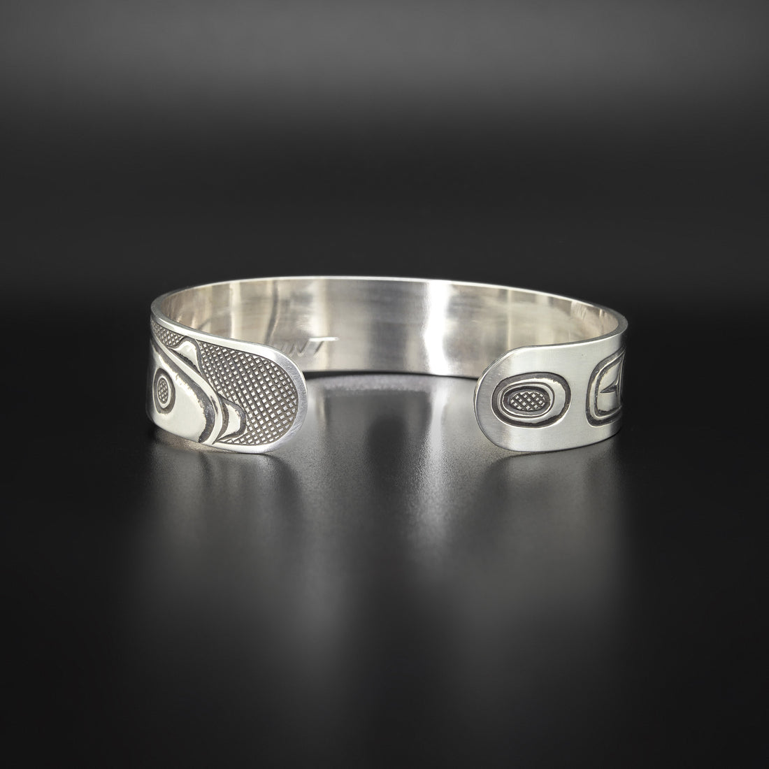 Humpback Up Close - Silver Bracelet