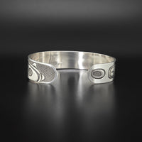 Humpback Up Close - Silver Bracelet