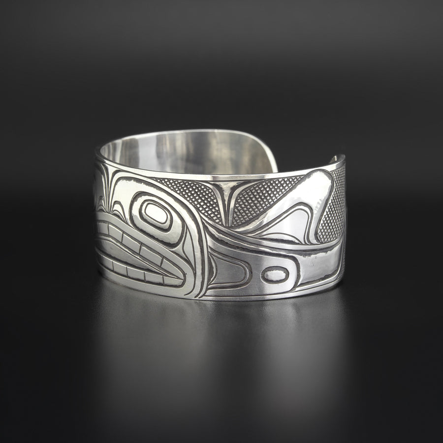 Killerwhale on the Hunt - Silver Bracelet