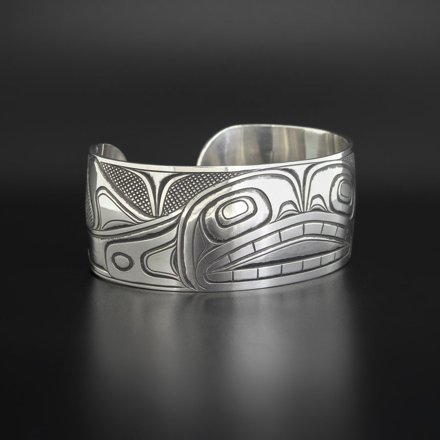 Killerwhale on the Hunt - Silver Bracelet