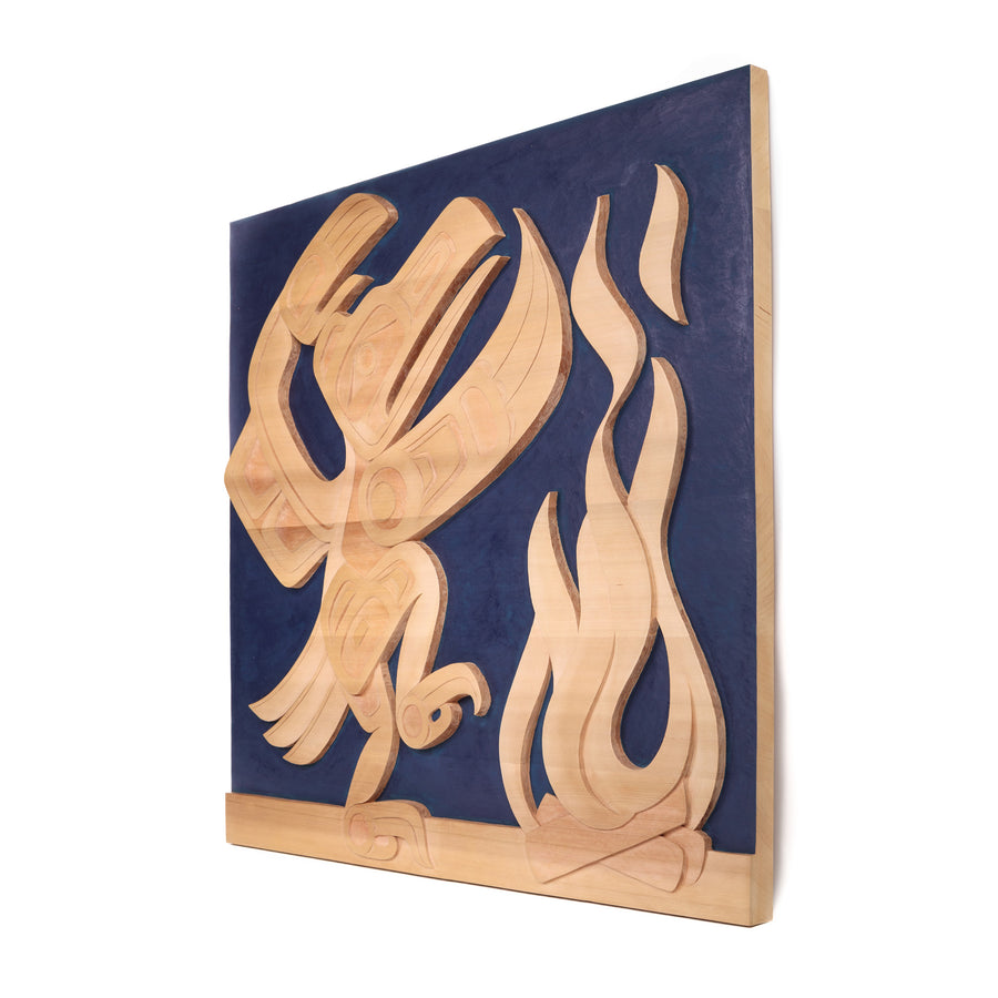 Raven Dancer - Red Cedar Panel
