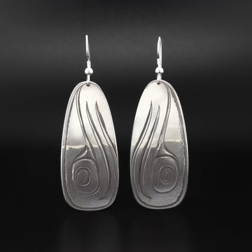 Spyhopping Humpbacks - Silver Earrings