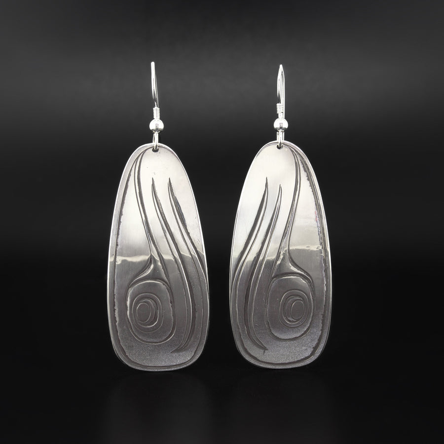 Spyhopping Humpbacks - Silver Earrings