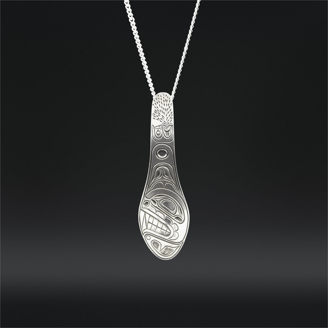 Whale - Silver Spoon Pendant