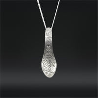 Whale - Silver Spoon Pendant