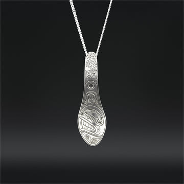 Whale - Silver Spoon Pendant