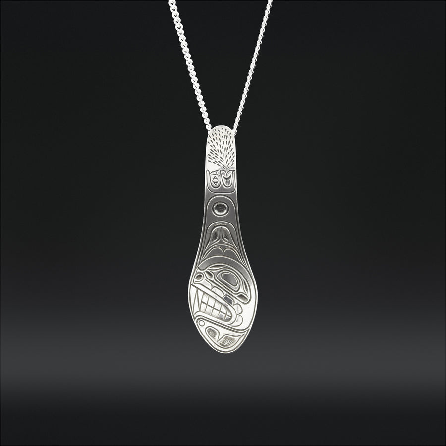 Whale - Silver Spoon Pendant