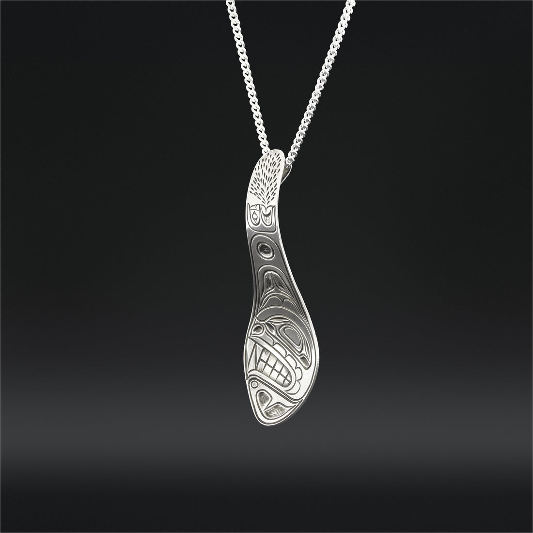 Whale - Silver Spoon Pendant