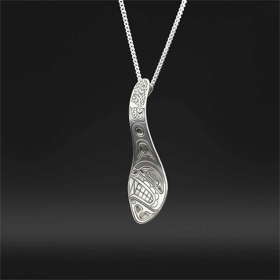 Whale - Silver Spoon Pendant