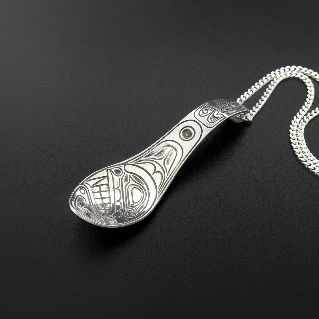 Whale - Silver Spoon Pendant