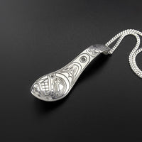 Whale - Silver Spoon Pendant