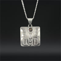 Butterfly - Silver Pendant with Abalone