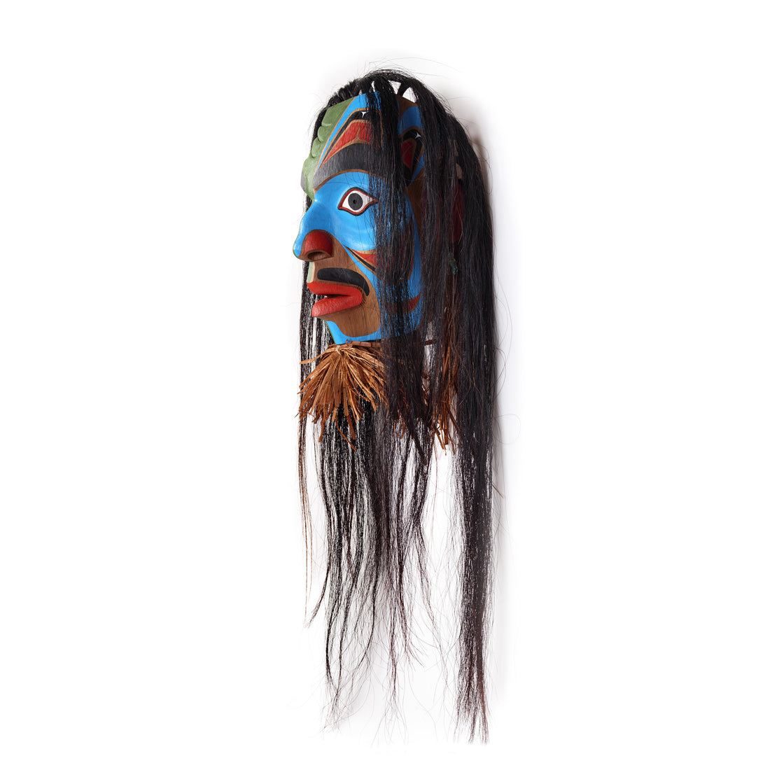 Man Transforming into Bukwis - Red Cedar Mask