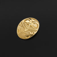 Frog - 14k Brooch