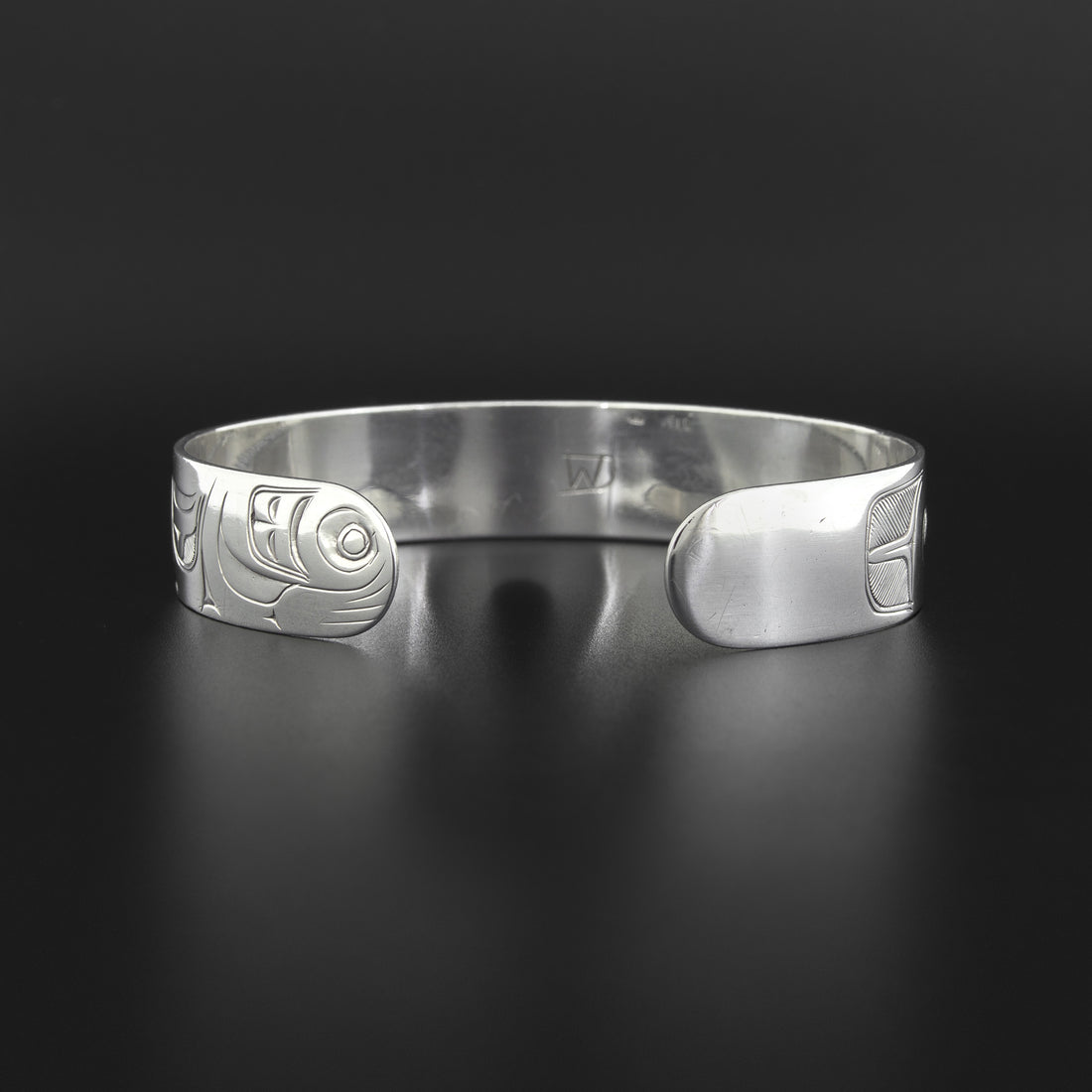 Raven and Human - Silver Bracelet