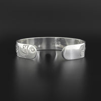 Raven and Human - Silver Bracelet