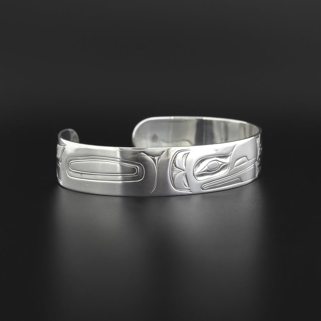 Raven and Human - Silver Bracelet