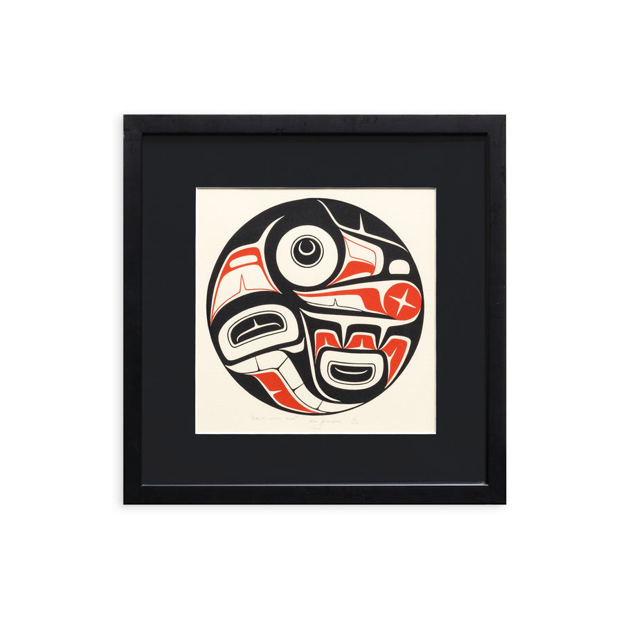 Raven with Sun - Framed Limited Edition Print