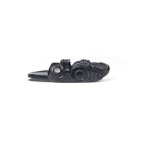 Killerwhale Raven - Argillite Pipe with Abalone