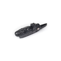 Killerwhale Raven - Argillite Pipe with Abalone