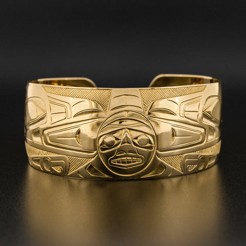 Ravens and Sun - 14k Gold Bracelet