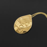 Hummingbird - 14k Gold Pendant