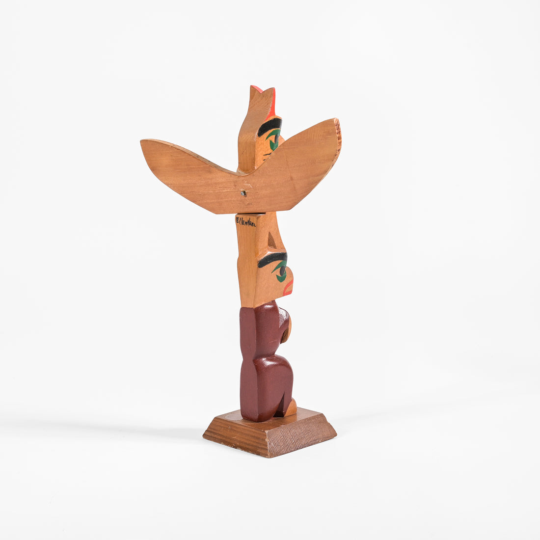 Thunderbird and Bear - Red Cedar Model Pole