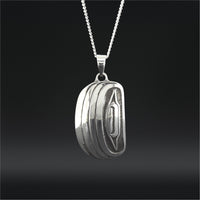 Razor Clams - Set of Silver Pendant and Earrings