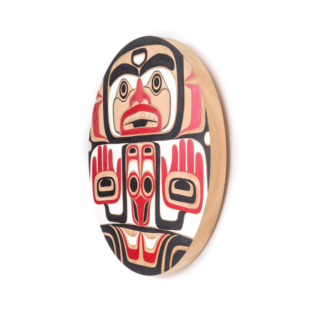 Abstract Human - Red Cedar Panel