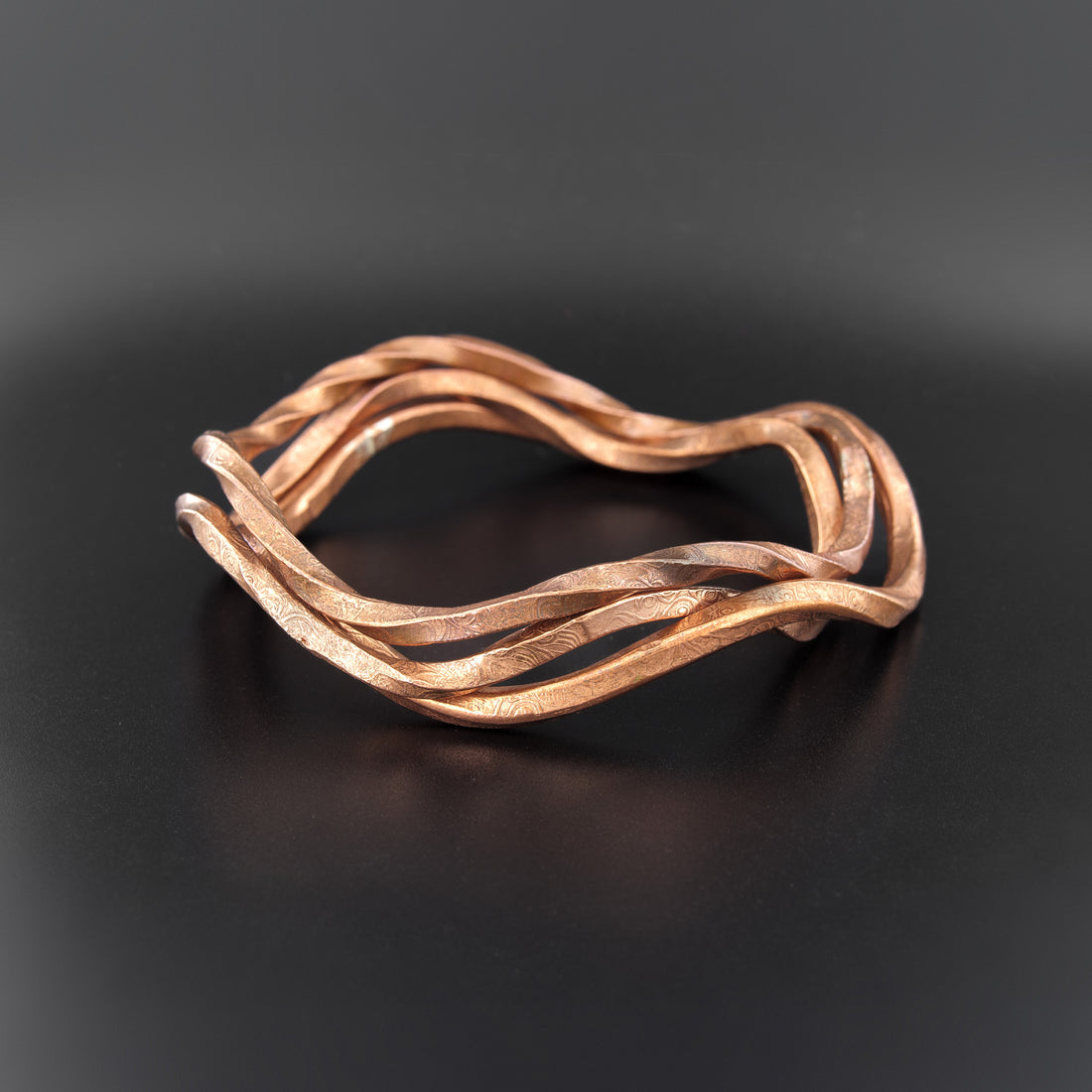 Abstract - Copper Bangle Three – Lattimer Gallery