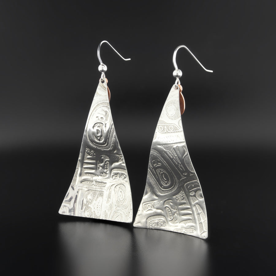 Abstract - Silver Earrings