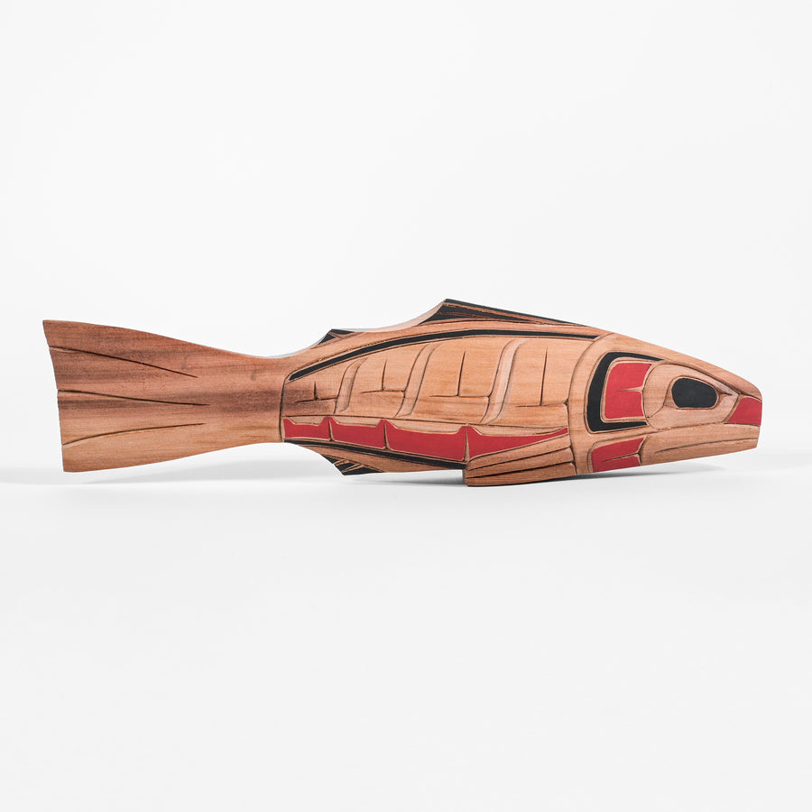 Salmon - Red Cedar Sculpture