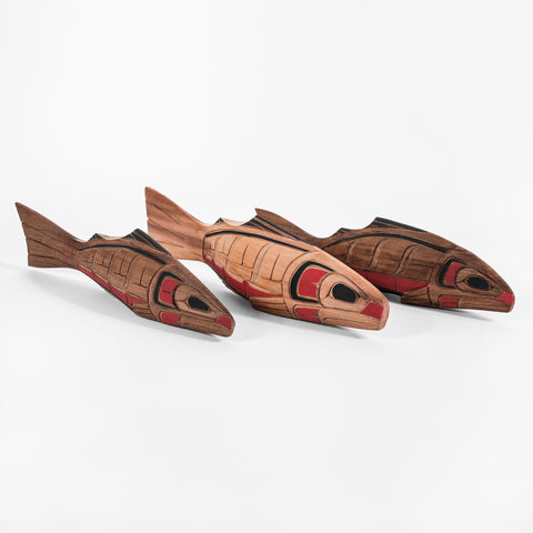 Salmon - Red Cedar Sculpture