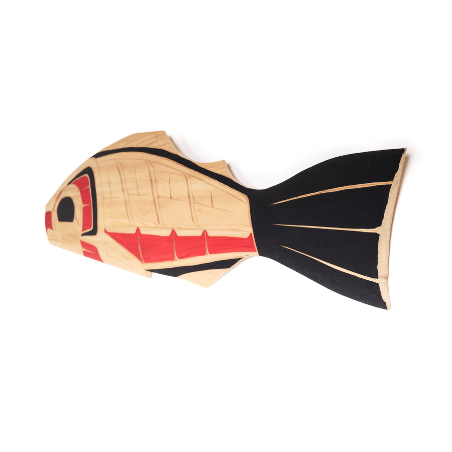 Salmon - Yellow Cedar Carving